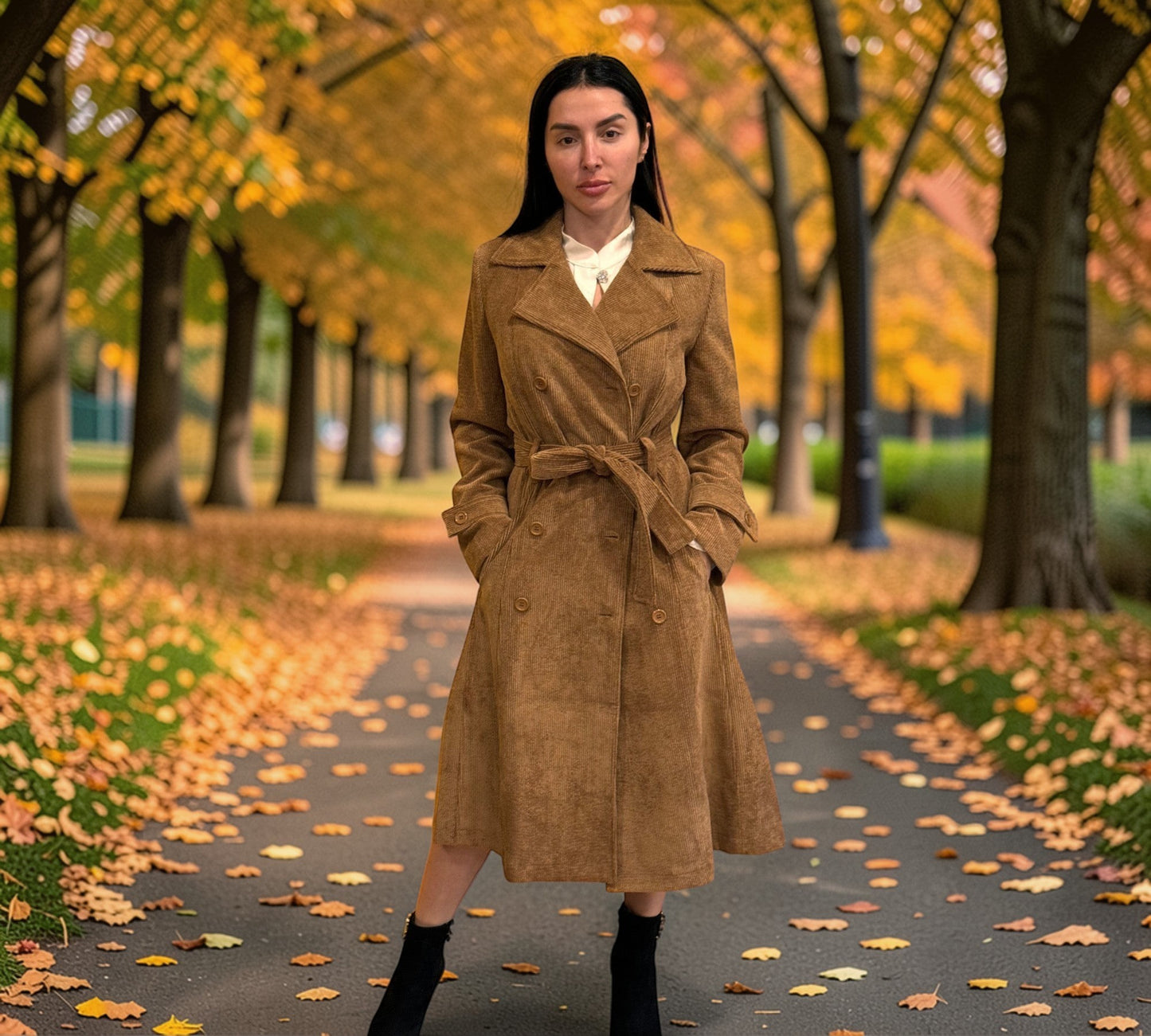 Carmen Milano Corduroy Coat Carmen Milano