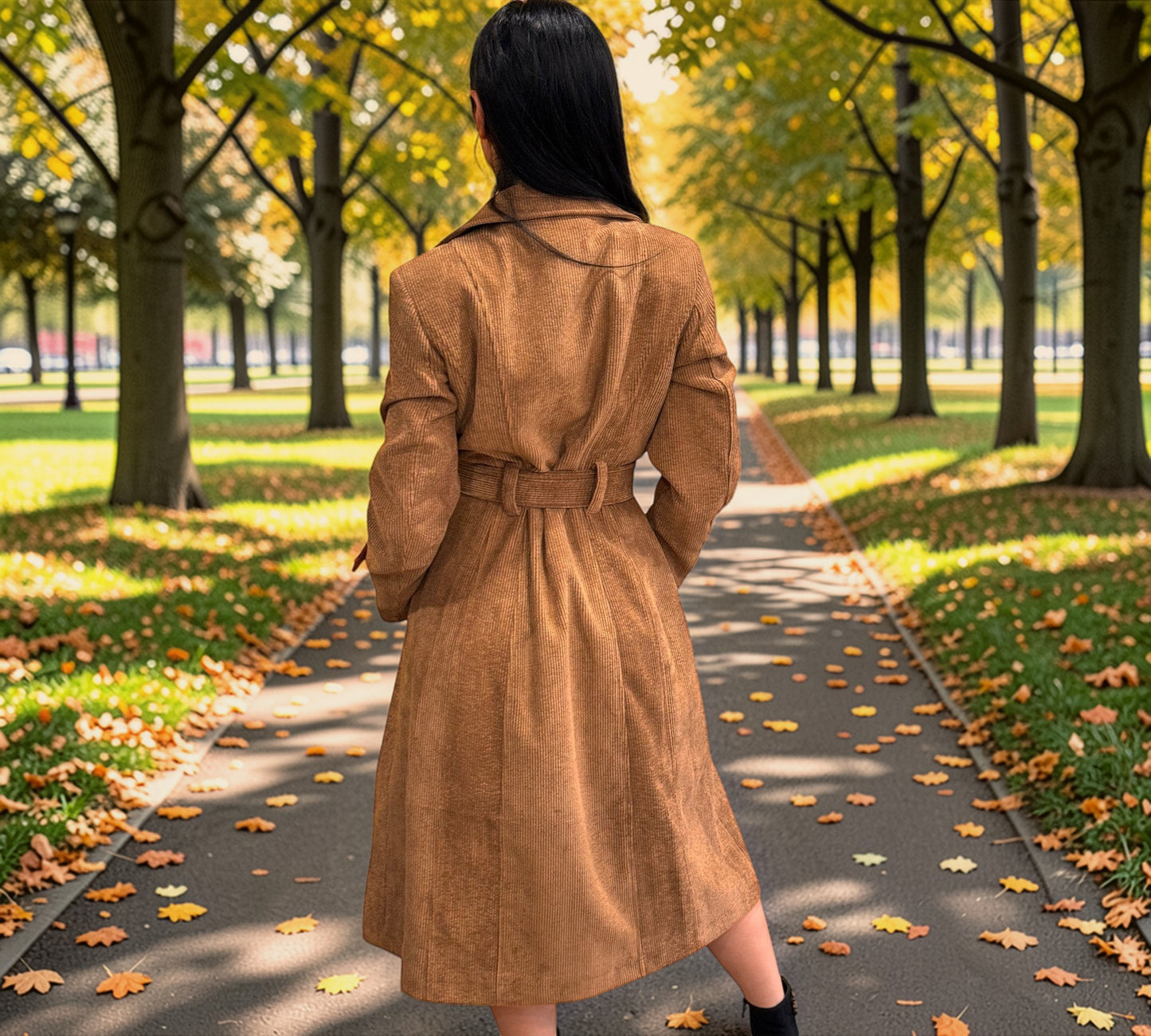 Carmen Milano Corduroy Coat - Above the Crowd Boutique