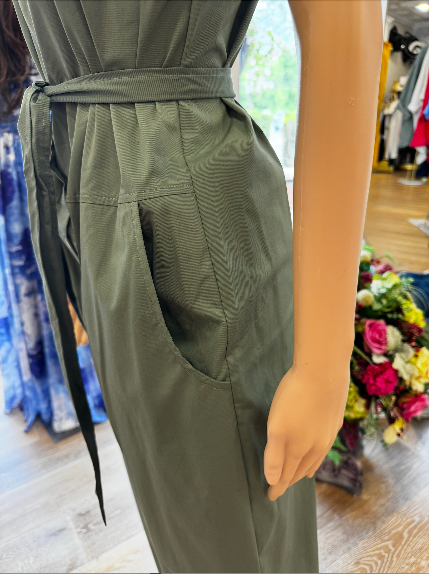 Carmen Milano Manhattan Cotton Overalls - Italian Sleeveless Jumpsuit Carmen Milano