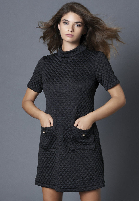 Carmen Milano Women Black Caviar Dress Carmen Milano