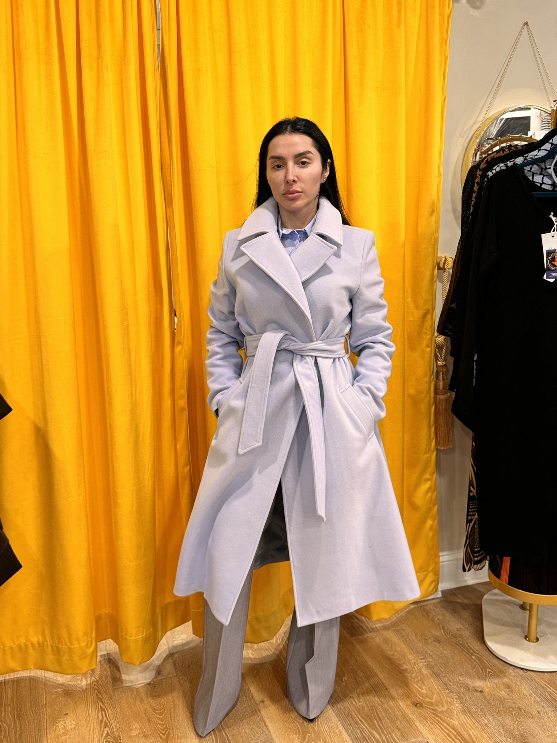 Carmen Milano Wool Blue Coat Carmen Milano