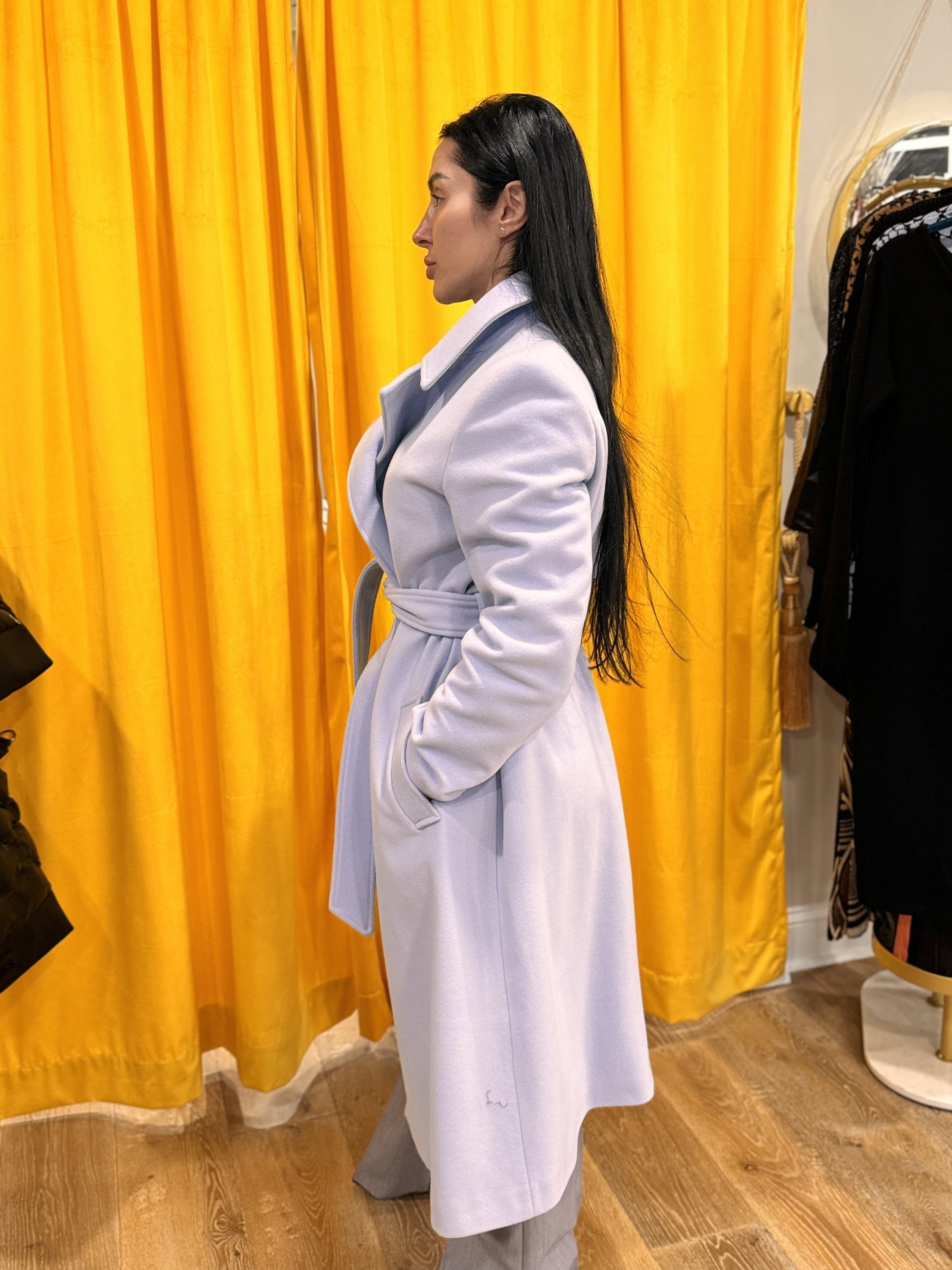 Carmen Milano Wool Blue Coat Carmen Milano