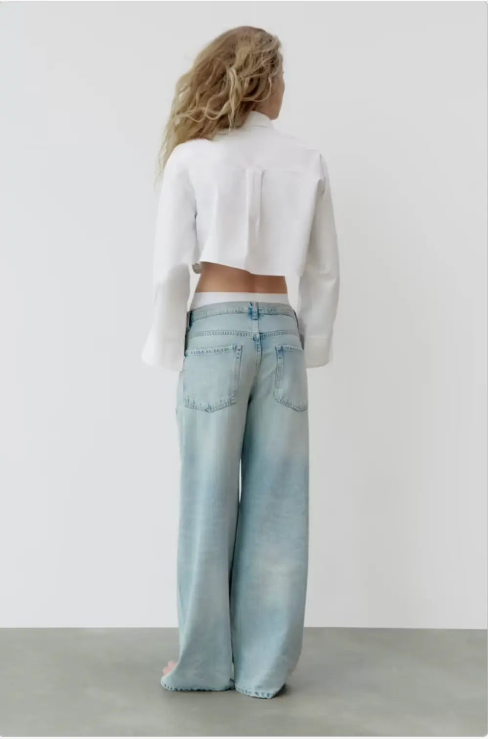 Chic Cropped White Shirt - European Style, Effortless Elegance Lonca