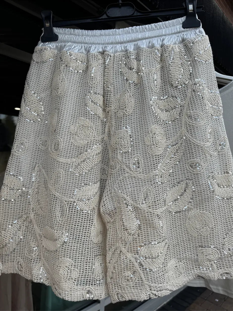 Chic Embroidered Lace Shorts - European Style & Effortless Comfort Karma