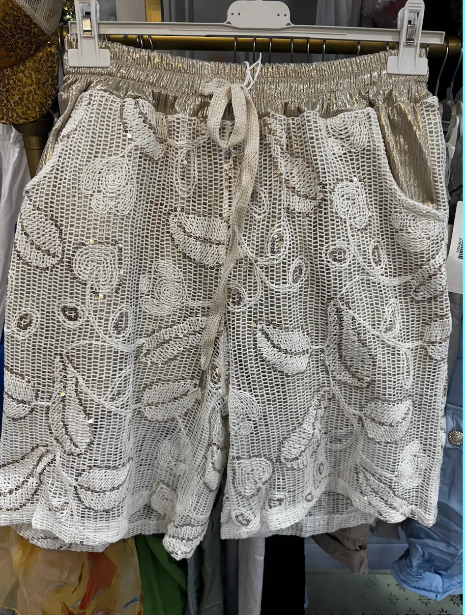 Chic Embroidered Lace Shorts - European Style & Effortless Comfort Karma