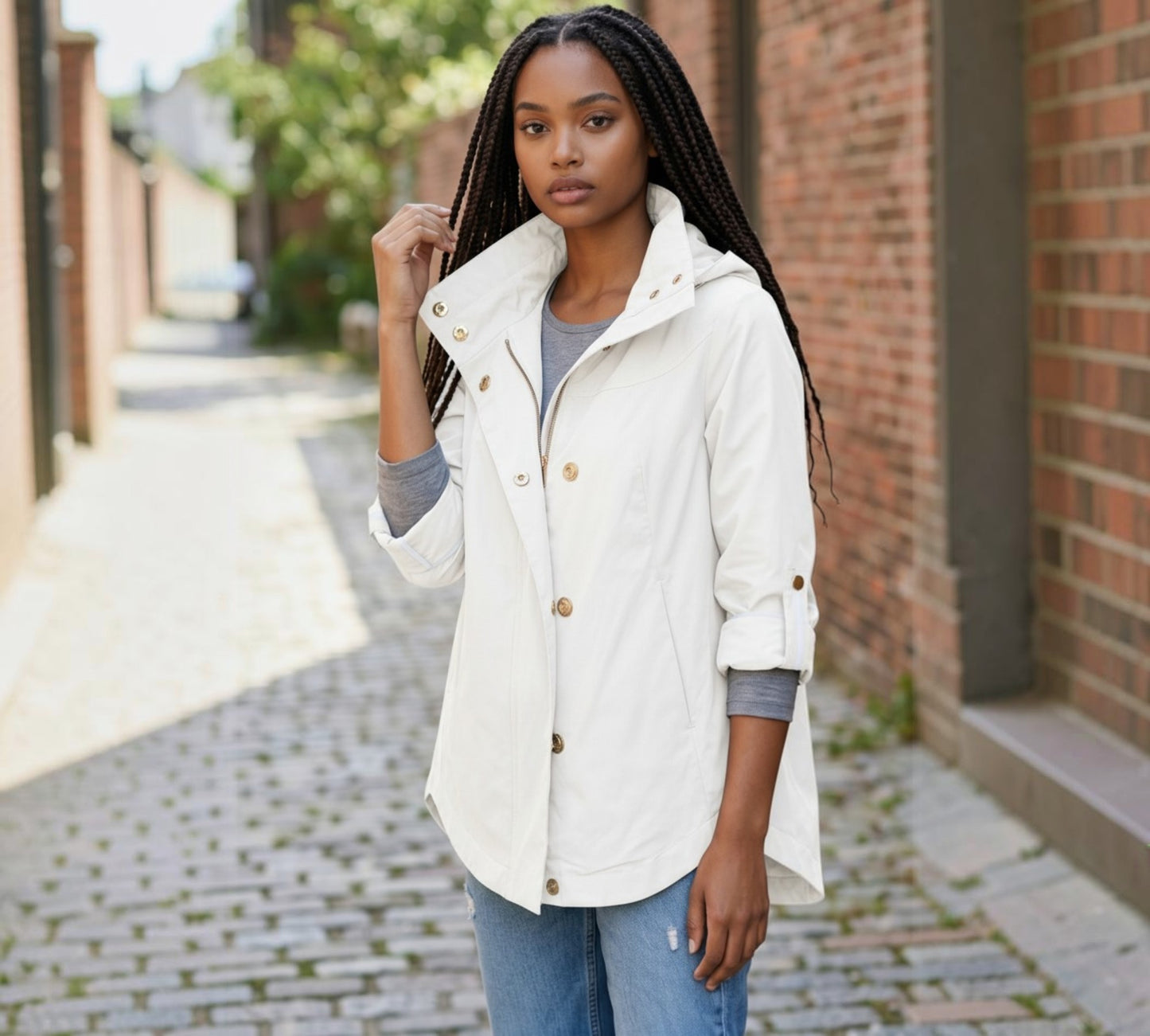 Ciao Milano “Savina” Water-Resistant Jacket - Above the Crowd Boutique