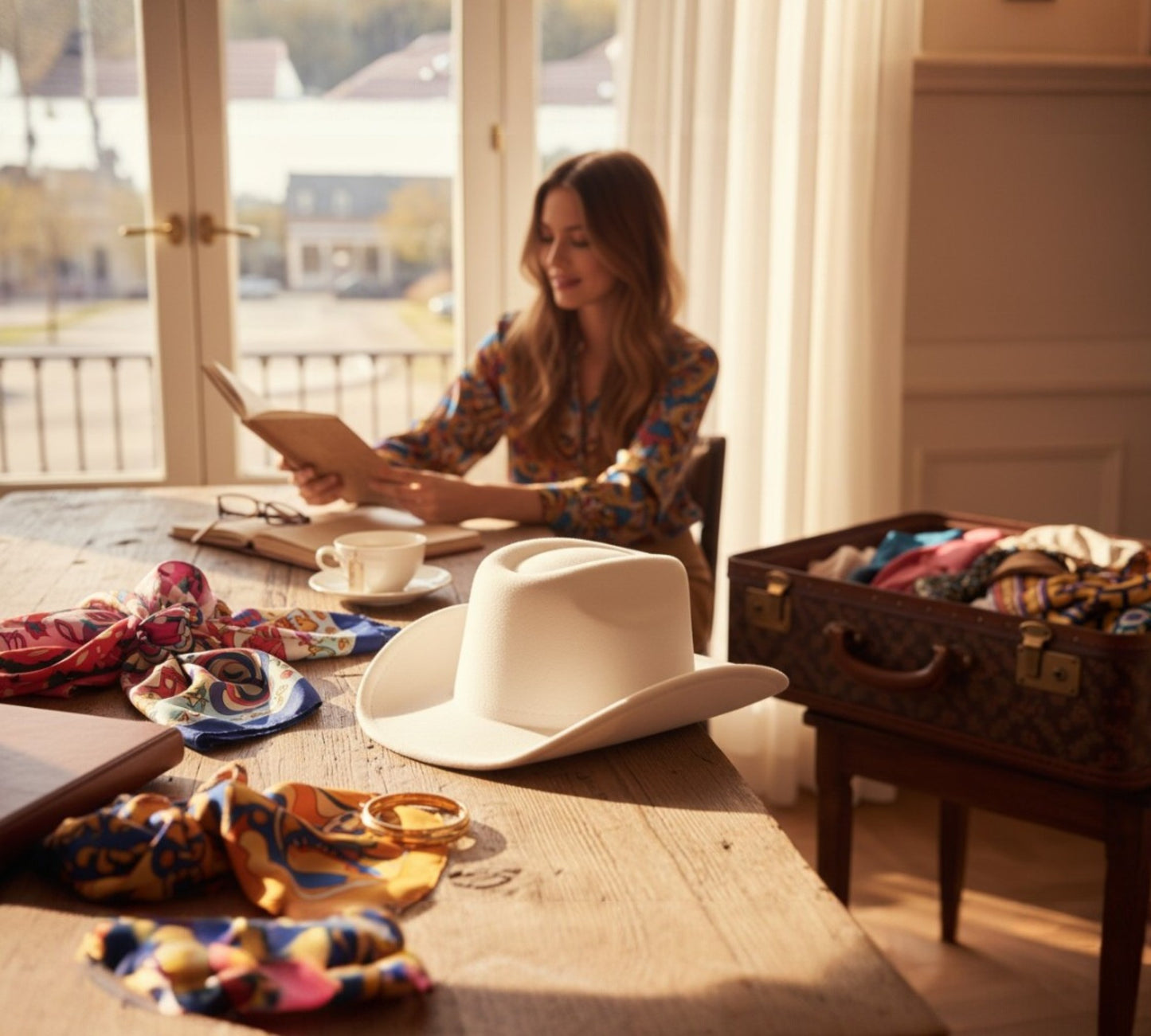 Classic White Western Hat - Above the Crowd Boutique