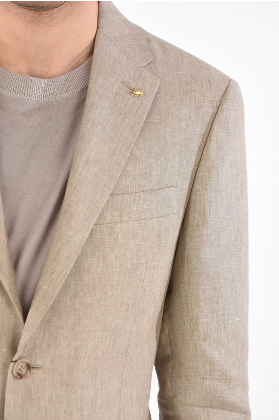 Corneliani Men Linen Suit Corneliani