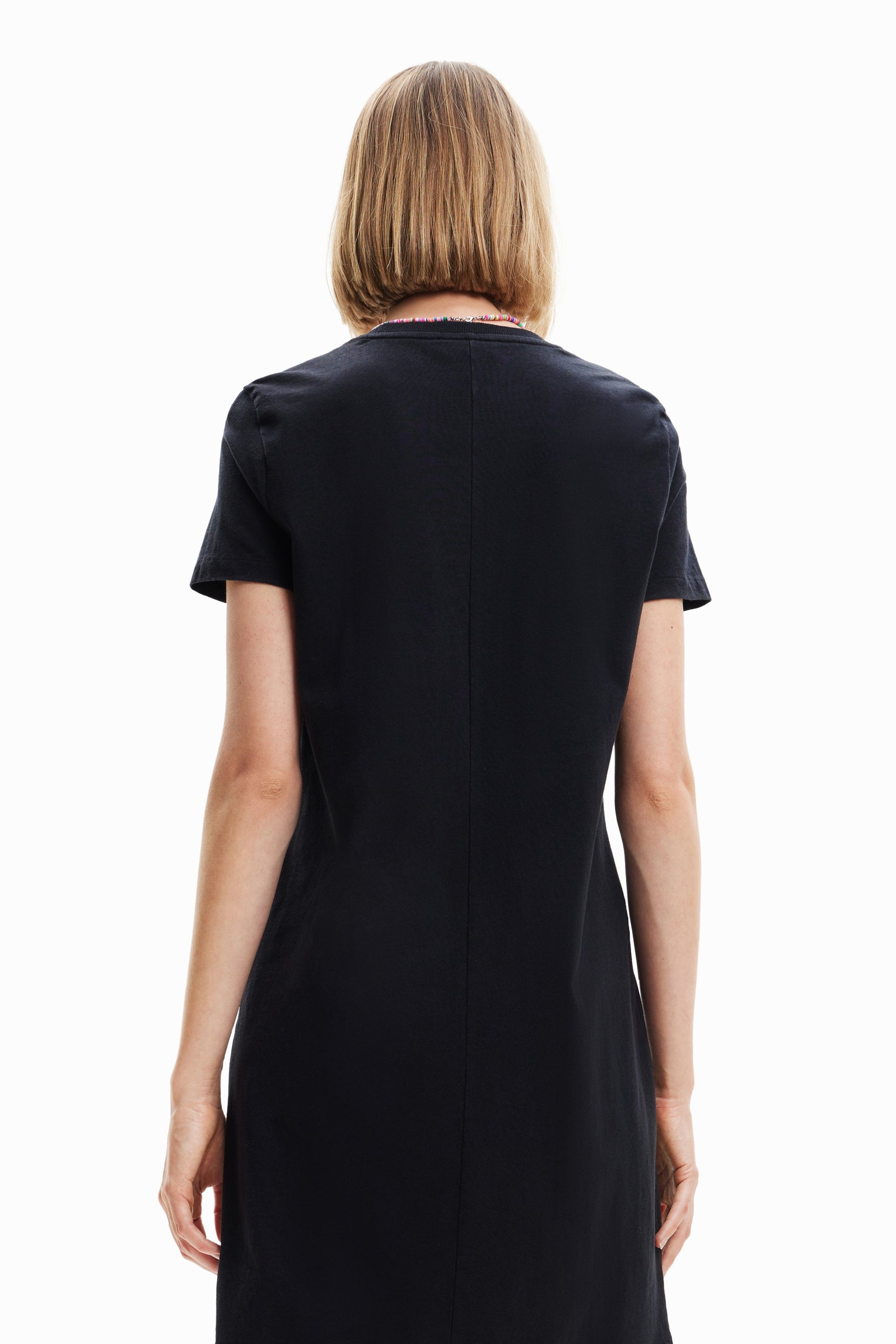 Desigual Arty Face Print T-Shirt Dress - Unique European Style Desigual