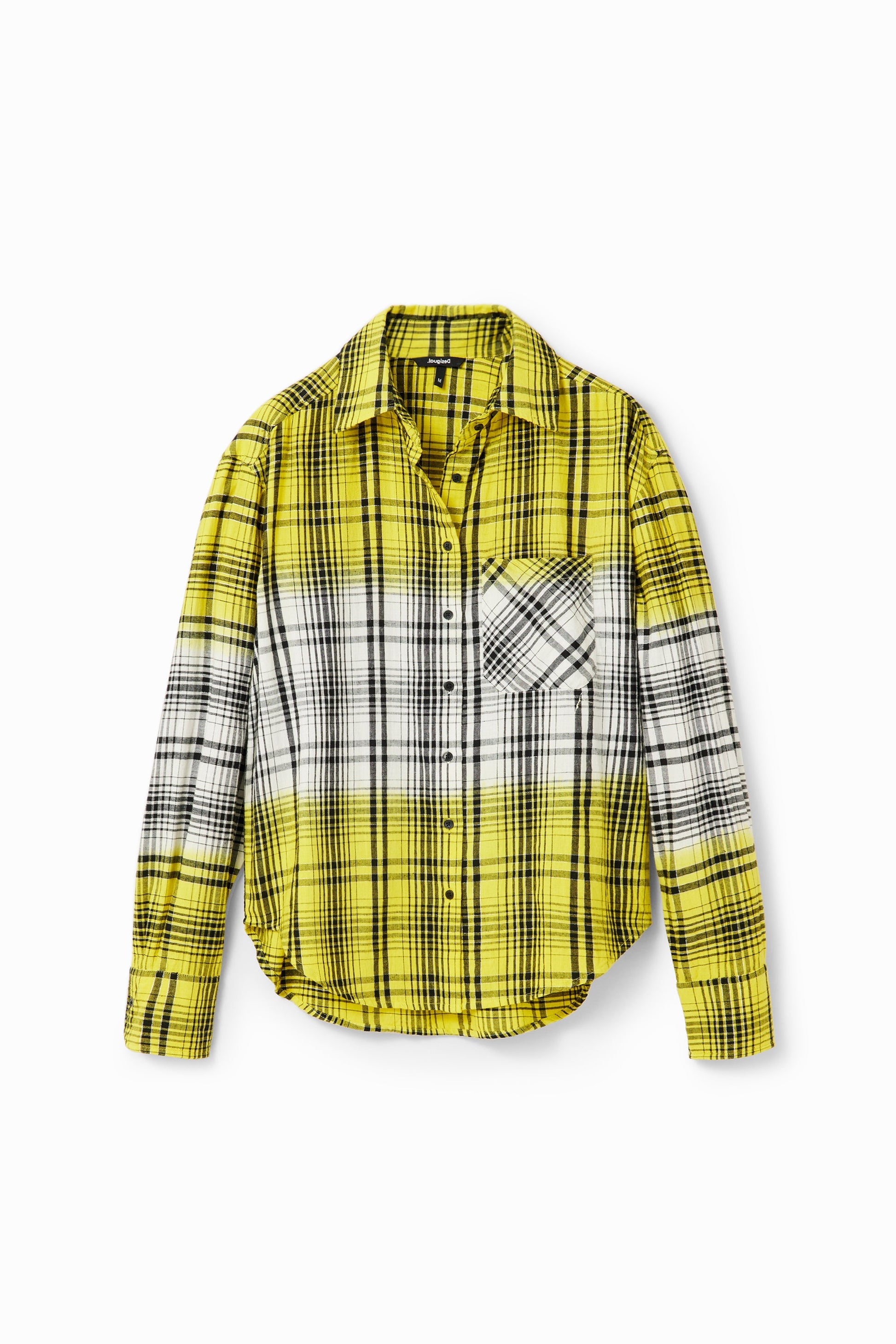 Desigual Dégradé Plaid Flannel Shirt - Unique European Style Desigual