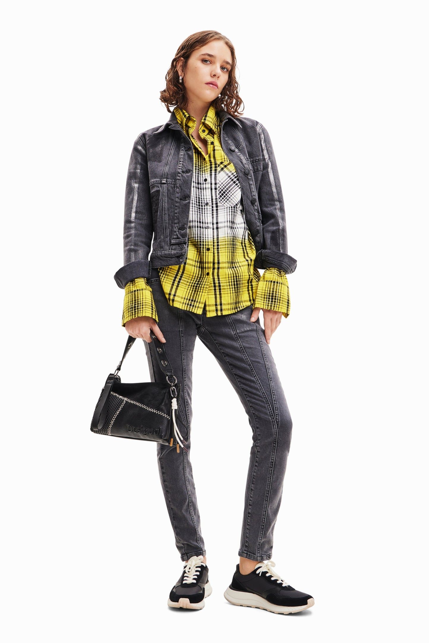 Desigual Dégradé Plaid Flannel Shirt - Unique European Style Desigual