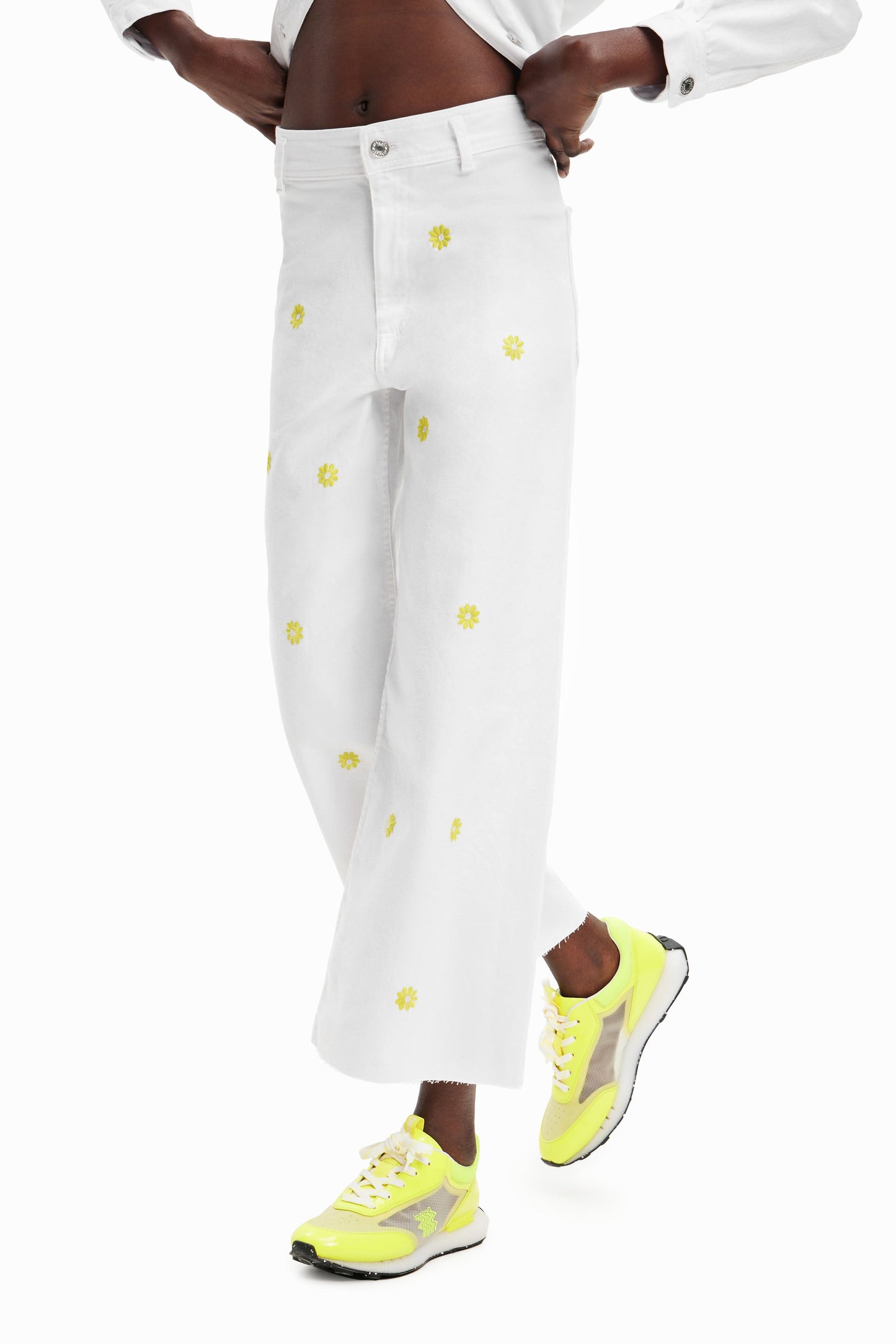 Desigual Denim Ideas White Jeans 23SWDD75 Desigual