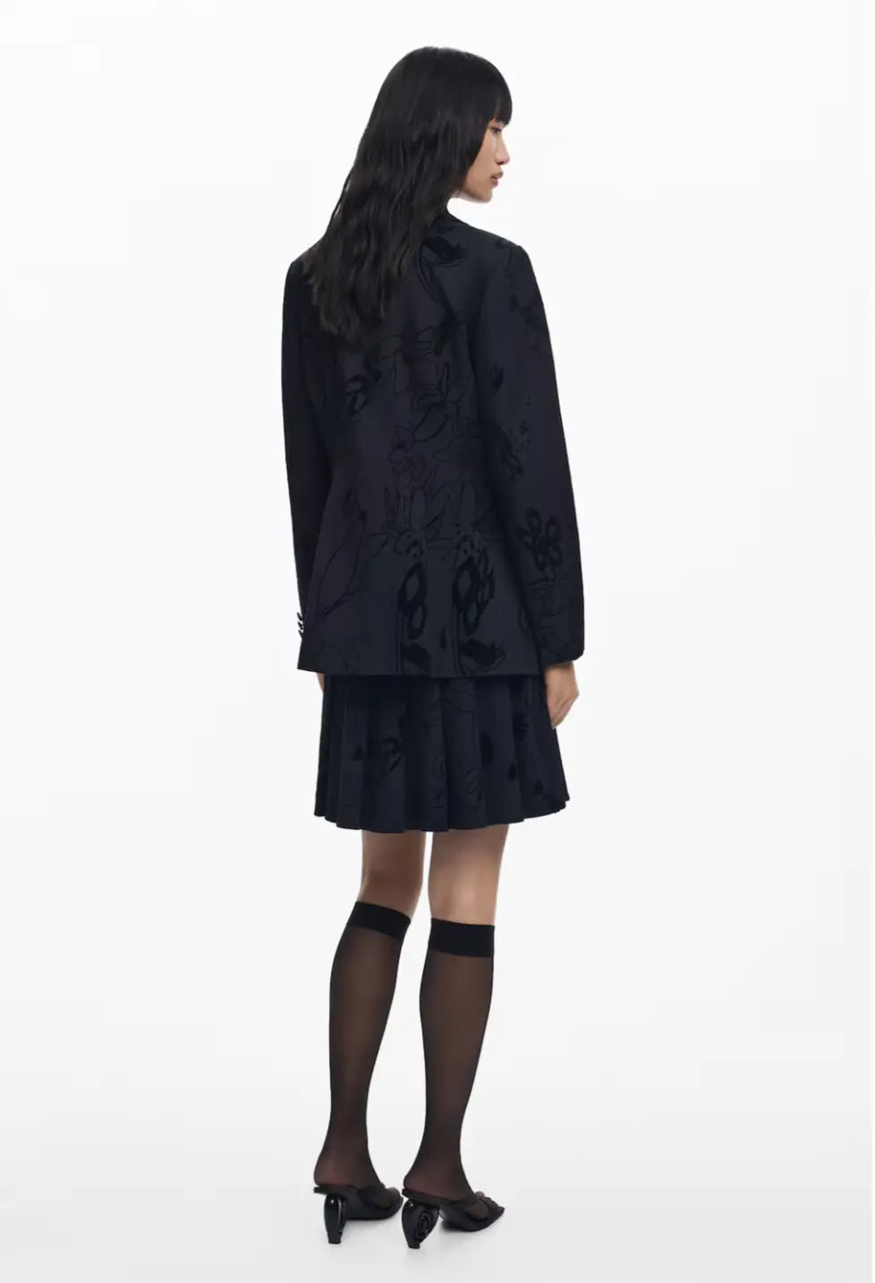 Desigual Elegant Floral Print Blazer - Unique European Style Desigual