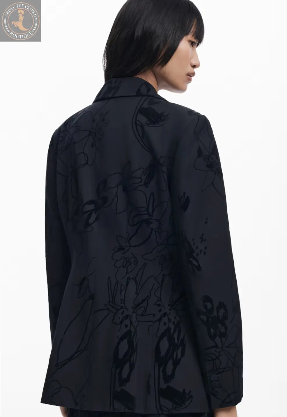 Desigual Elegant Floral Print Blazer - Unique European Style Desigual