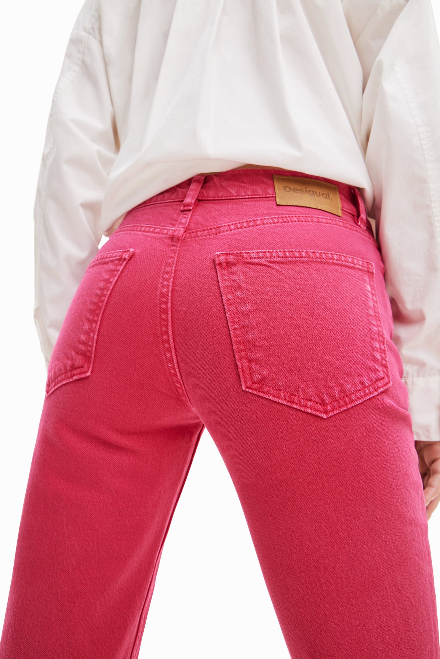 Desigual Flare Jeans - Mid-Rise, Stretch Denim - Unique European Style Desigual