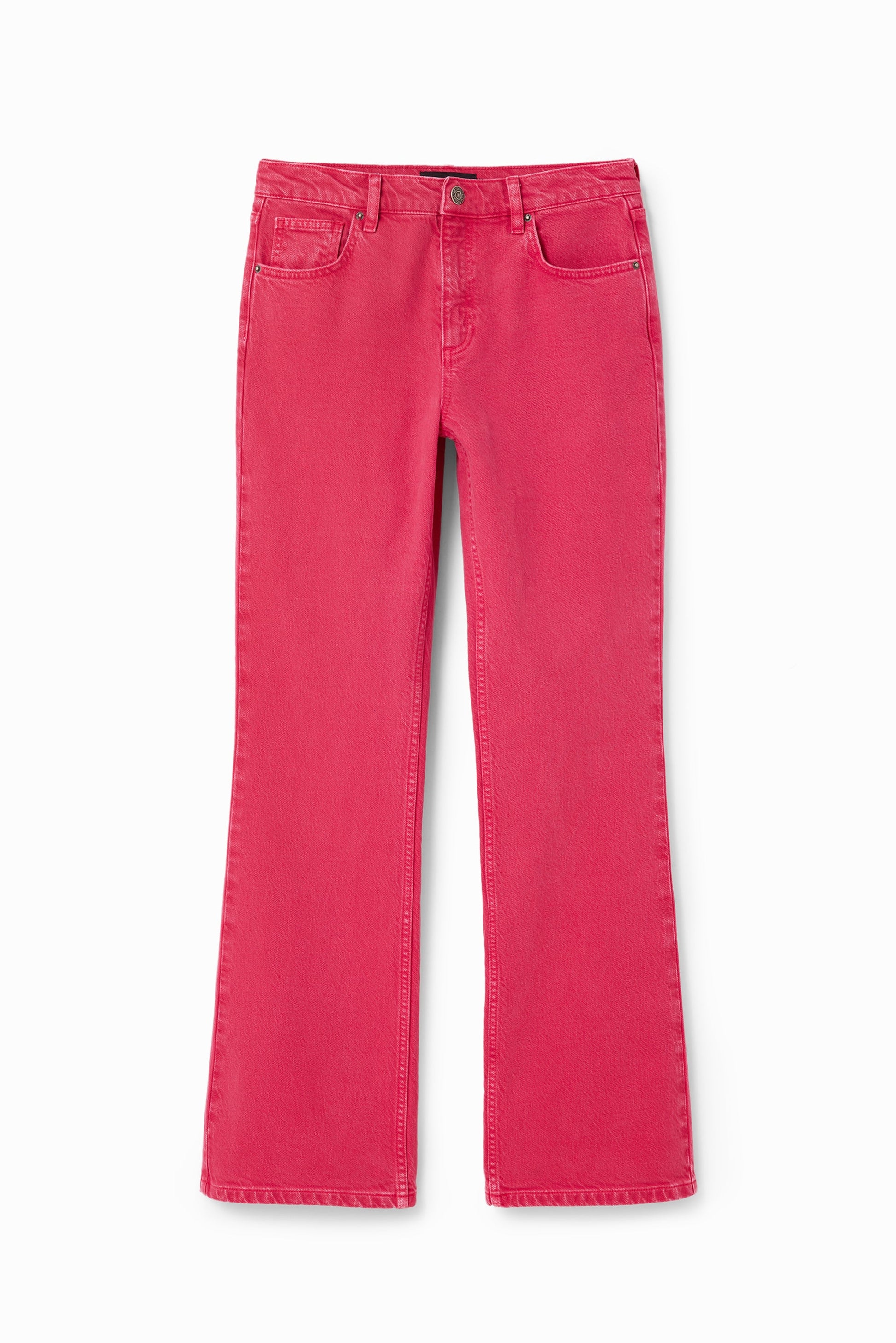Desigual Flare Jeans - Mid-Rise, Stretch Denim - Unique European Style Desigual