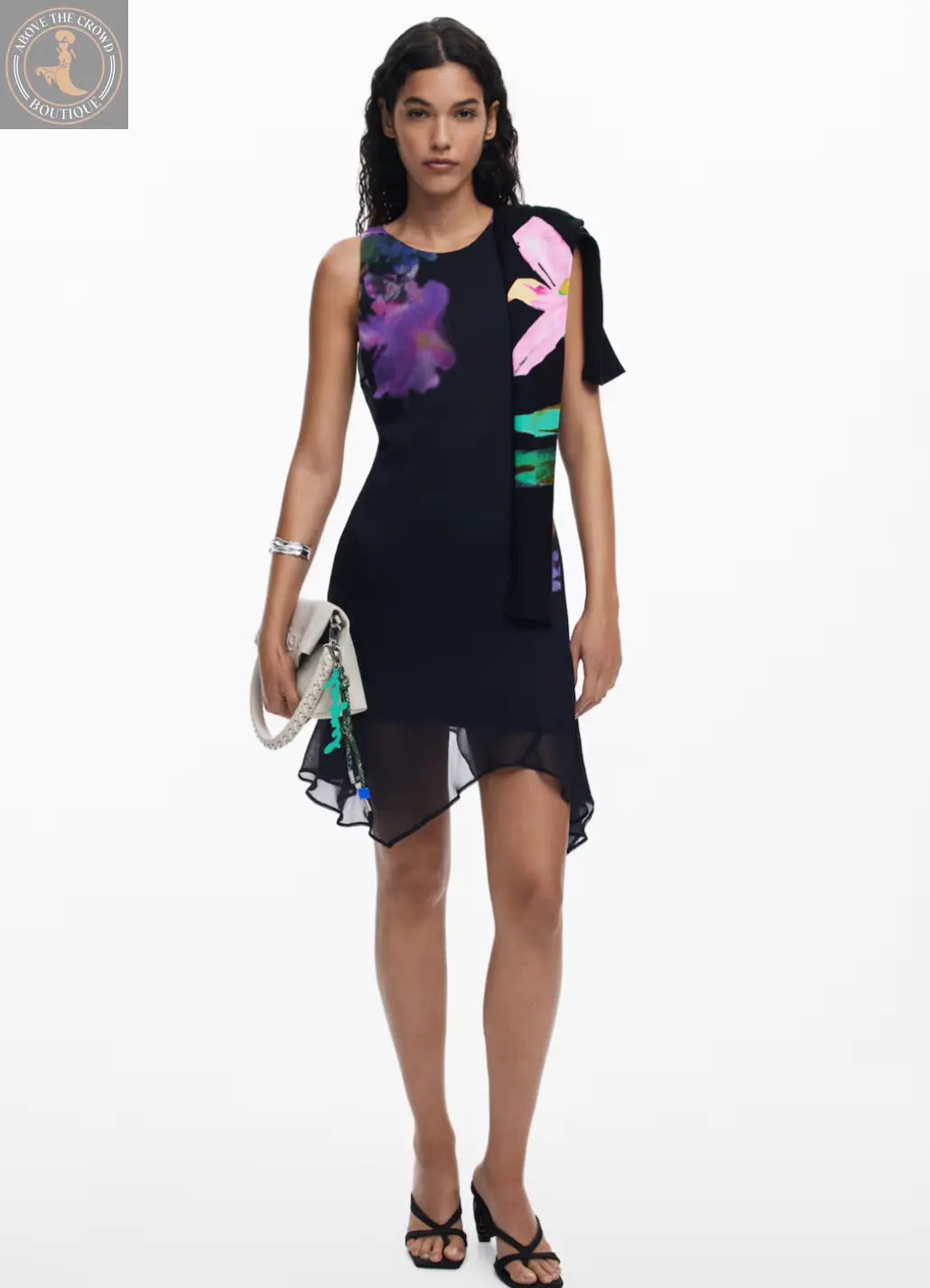 Desigual Floral Print Shift Dress - European Style, Occasion Ready Desigual