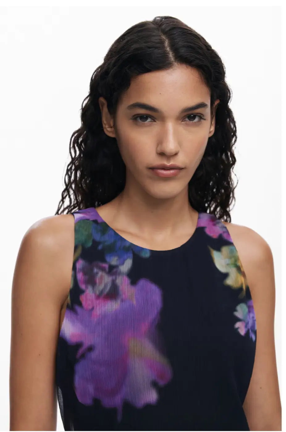 Desigual Floral Print Shift Dress - European Style, Occasion Ready Desigual