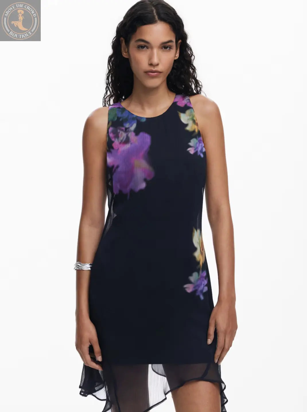 Desigual Floral Print Shift Dress - European Style, Occasion Ready Desigual