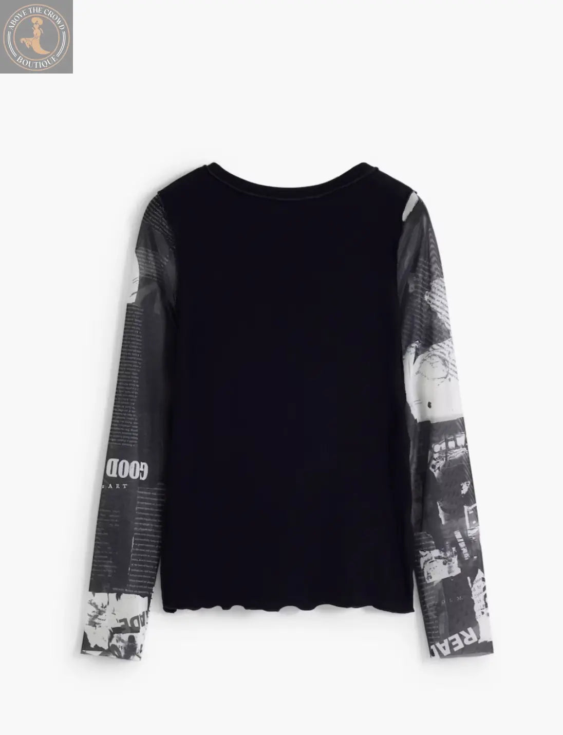 Desigual Graphic Long Sleeve Top - Unique European Style Desigual