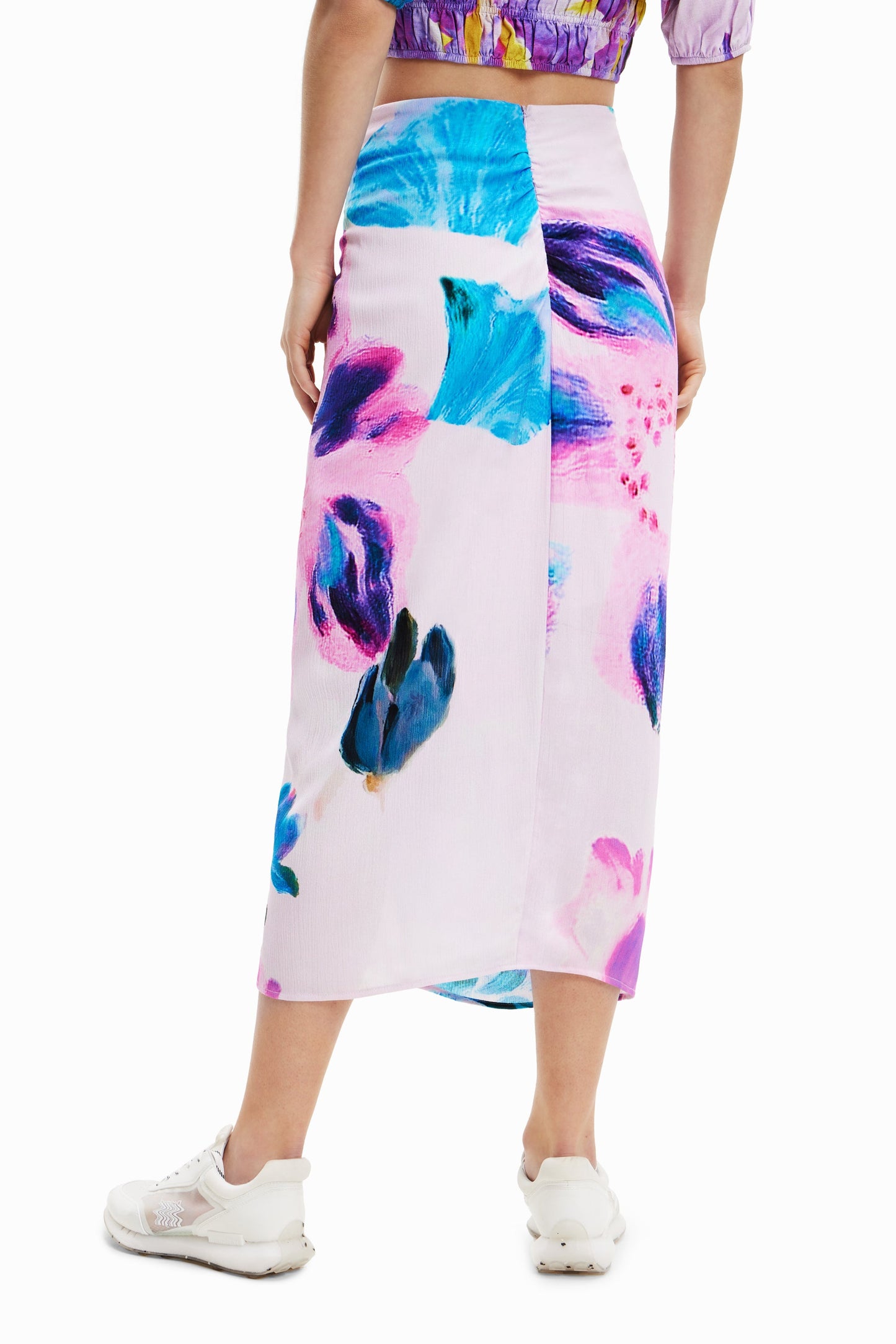 Desigual June Lacroix Floral Wrap Midi Skirt - Unique European Style Desigual