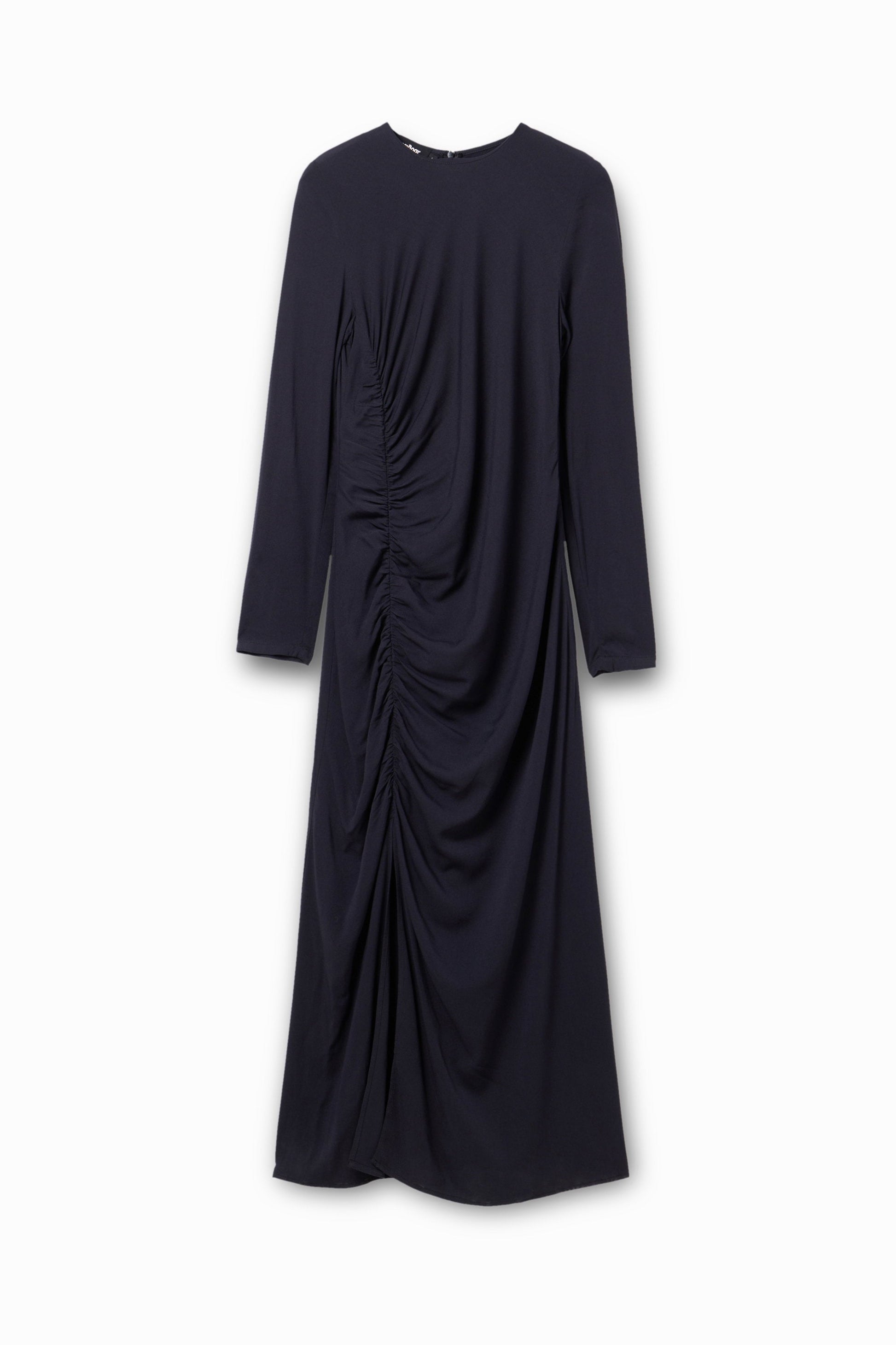 Desigual Midi Dress - Gathered Slim Fit, Sustainable Fabric - Above The Crowd Boutique Desigual