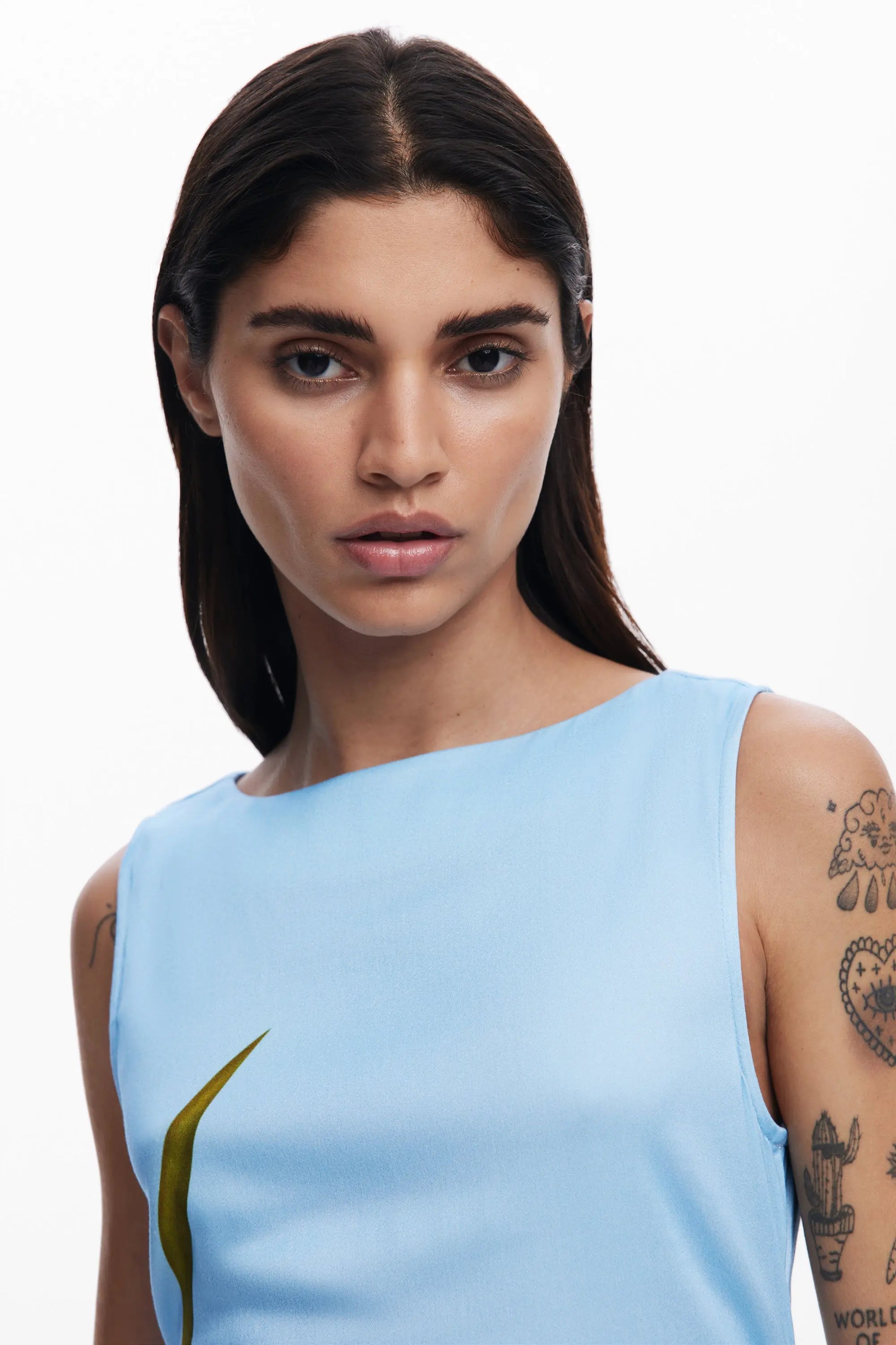 Desigual Sleeveless Woven Midi Dress - Vibrant Floral Print - Above The Crowd Boutique Desigual