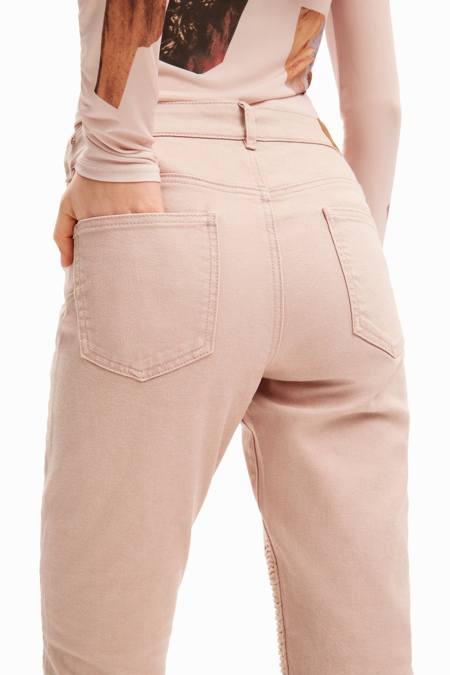 Desigual Slim Fit Biker Jeans - Women's Denim with Push-Up Effect Desigual