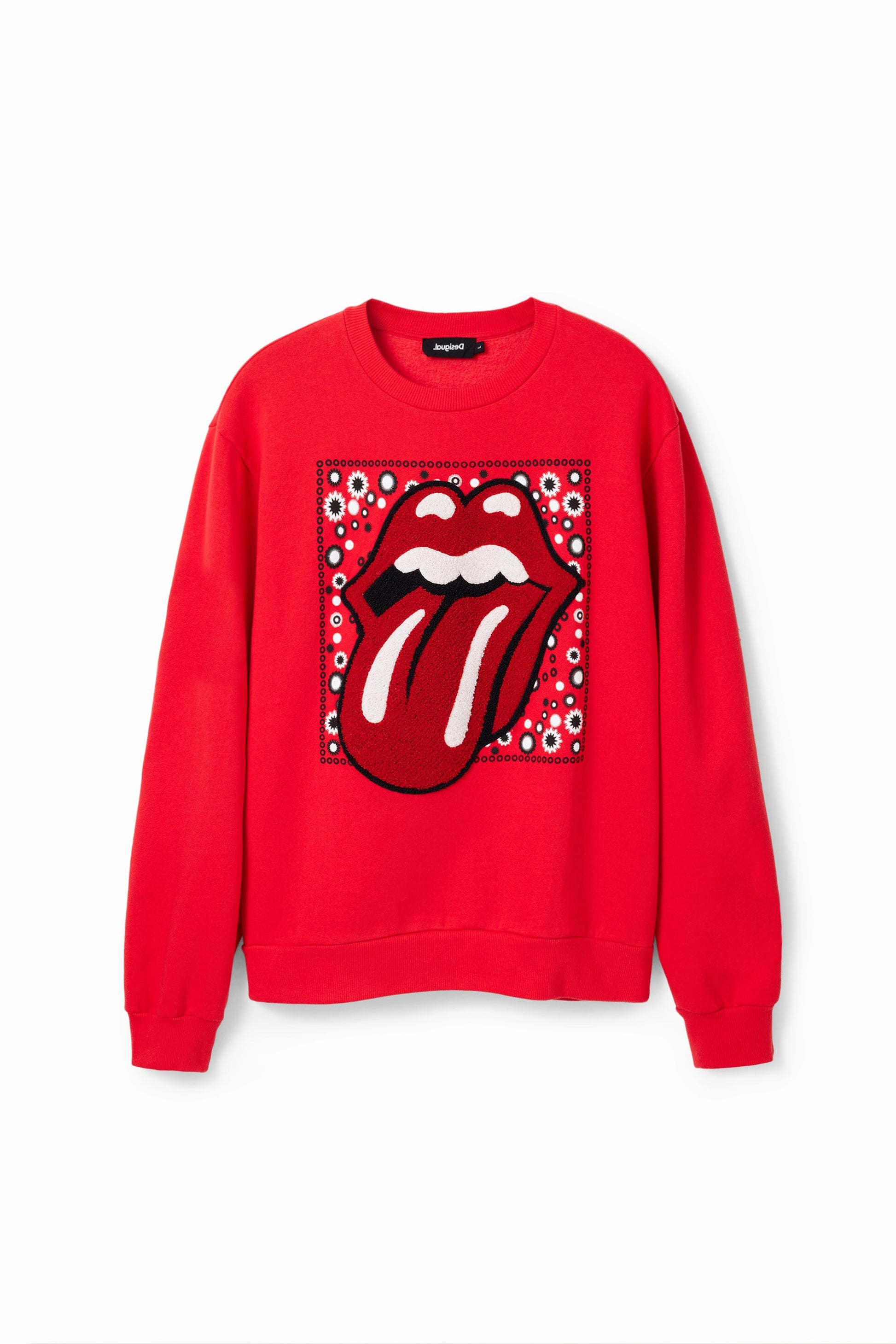 Desigual The Rolling Stones Sweatshirt - Geometric Print - Limited Edition Desigual