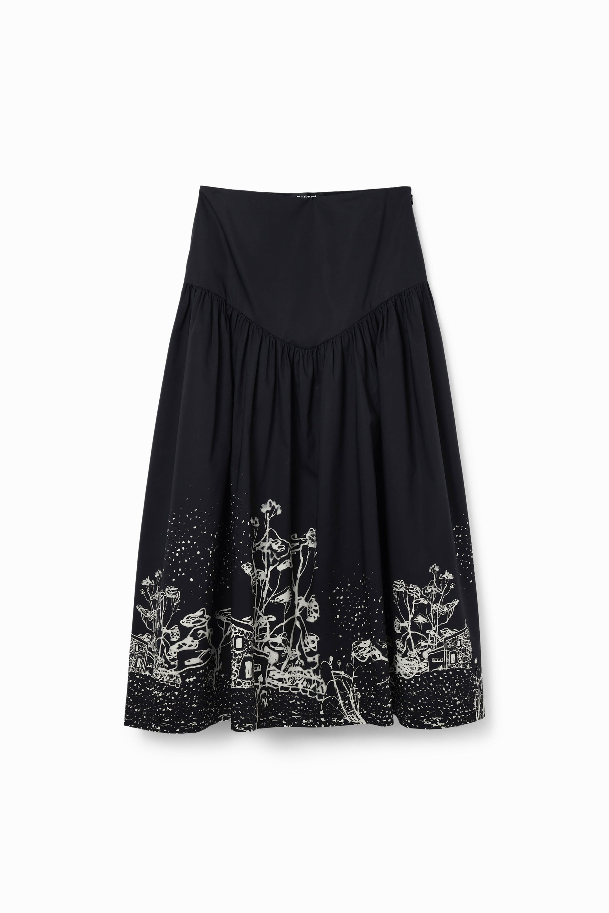 Desigual Women's Artistic Woven Maxi Skirt - Unique Floral Print - Style & Comfort Desigual