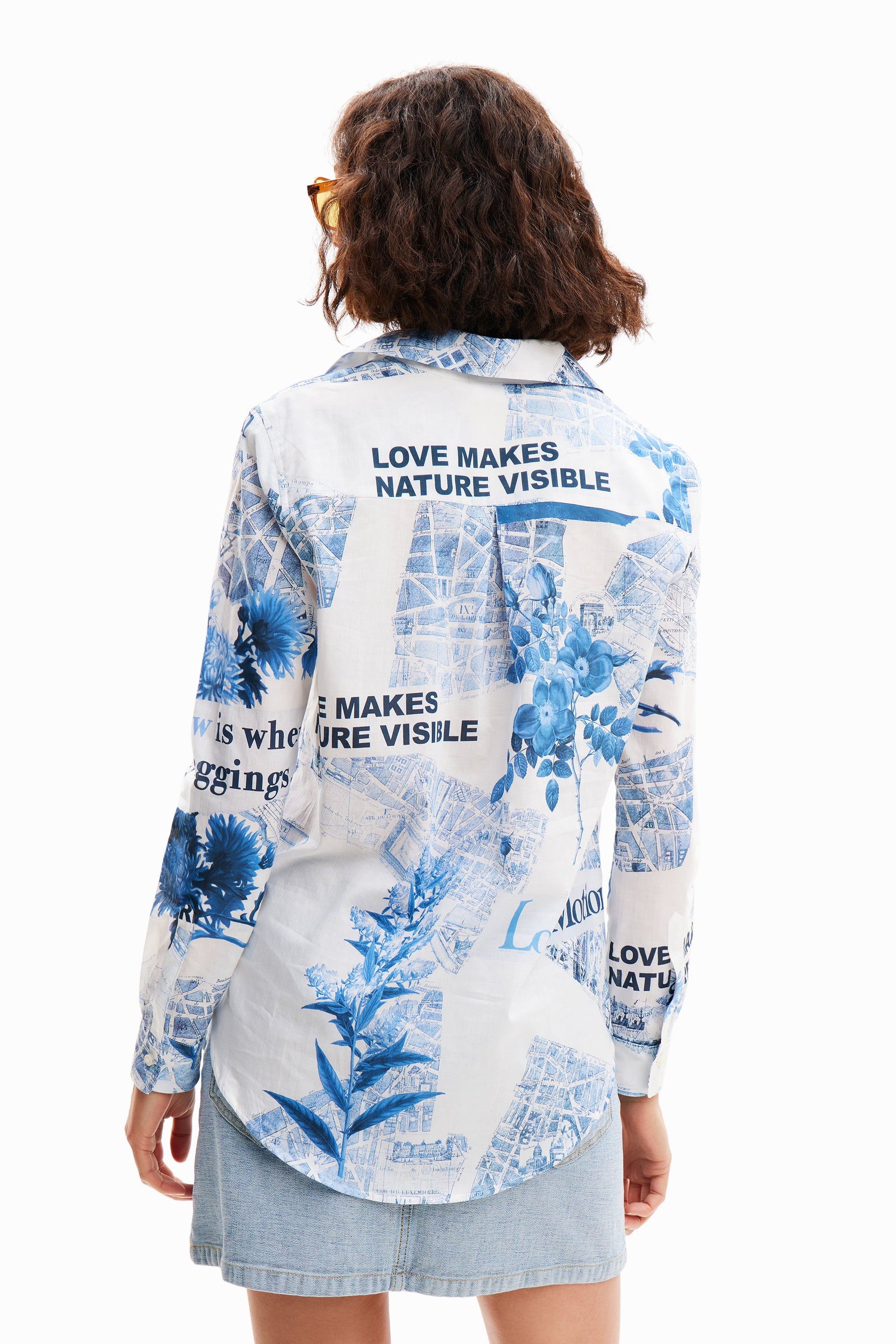 Desigual Women's Long Sleeve Woven Shirt - Eclectic Floral Print - Style Above The Crowd Desigual