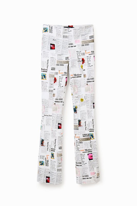 Desigual Women's Long Trousers - Unique Print, Comfortable Fit Desigual
