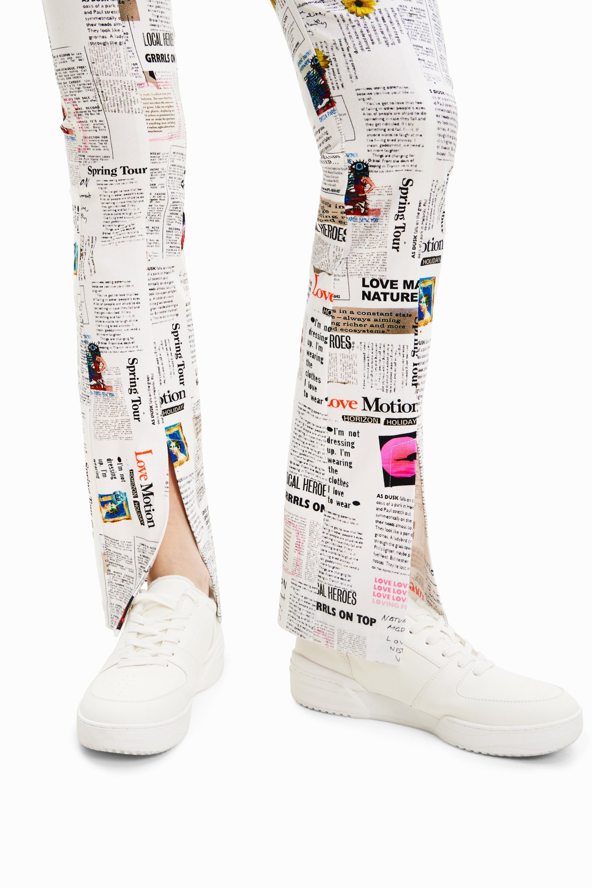 Desigual Women's Long Trousers - Unique Print, Comfortable Fit Desigual