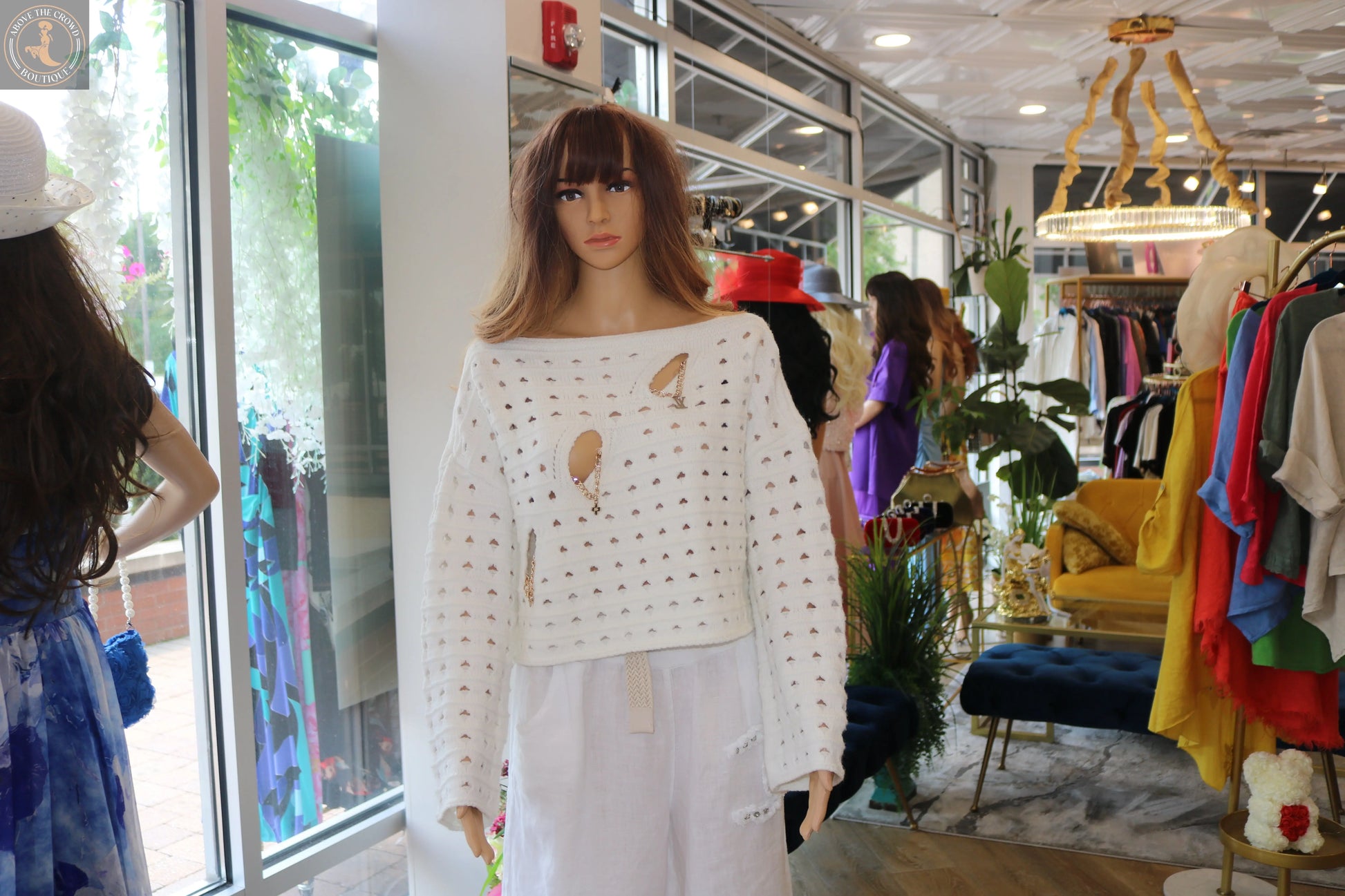 Distressed Knit Sweater - European Style, Unique Design - Above The Crowd Nobello