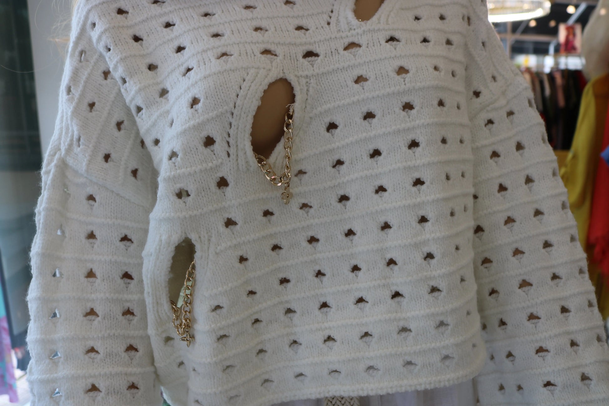 Distressed Knit Sweater - European Style, Unique Design - Above The Crowd Nobello