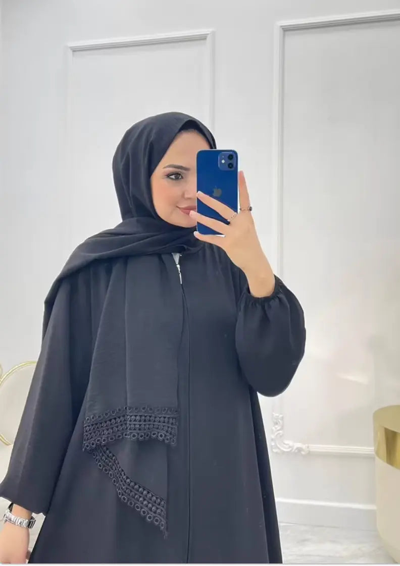 Elegant Islamic Abaya with Exquisite Embroidery - Modest & Unique Style Mode Roy