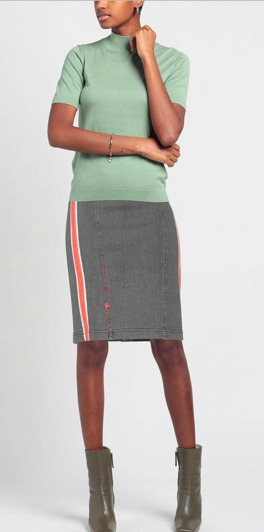 Elisa Cavaletti Black Jean Skirt ELW19055909 Elisa Cavaletti