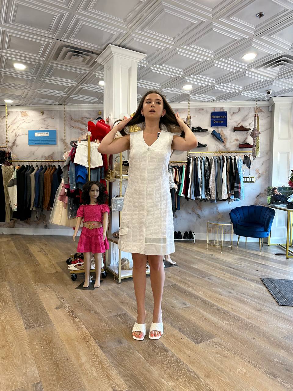 Elisa Cavaletti Women Moiree Bianco Dress EJP202014503 Elisa Cavaletti