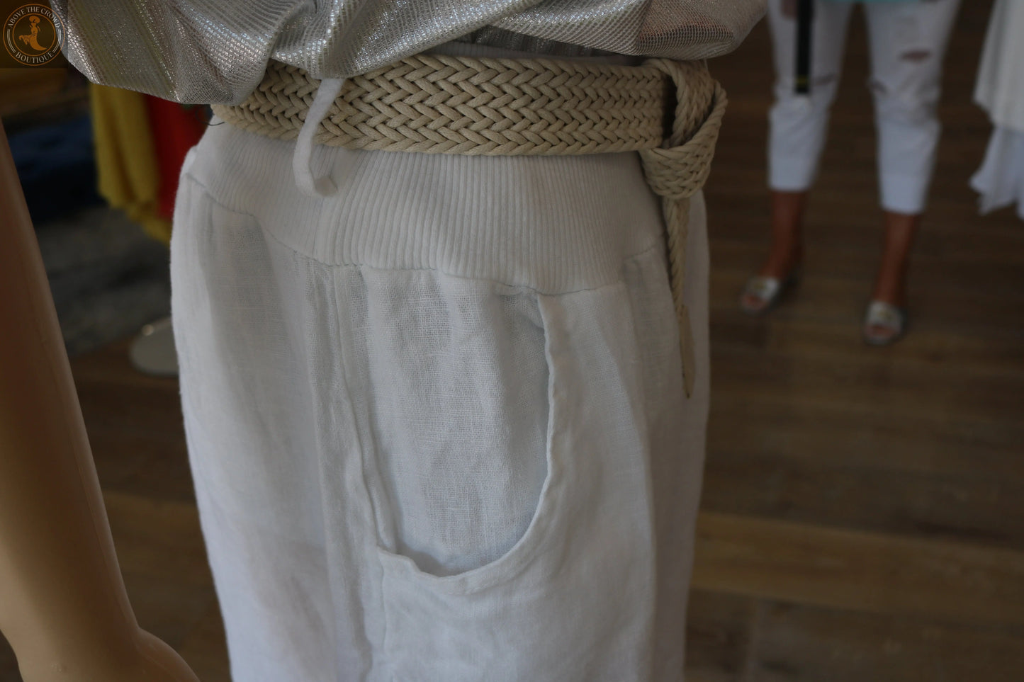 European Linen Shorts - Women's Summer Fashion, Unique Design Karma