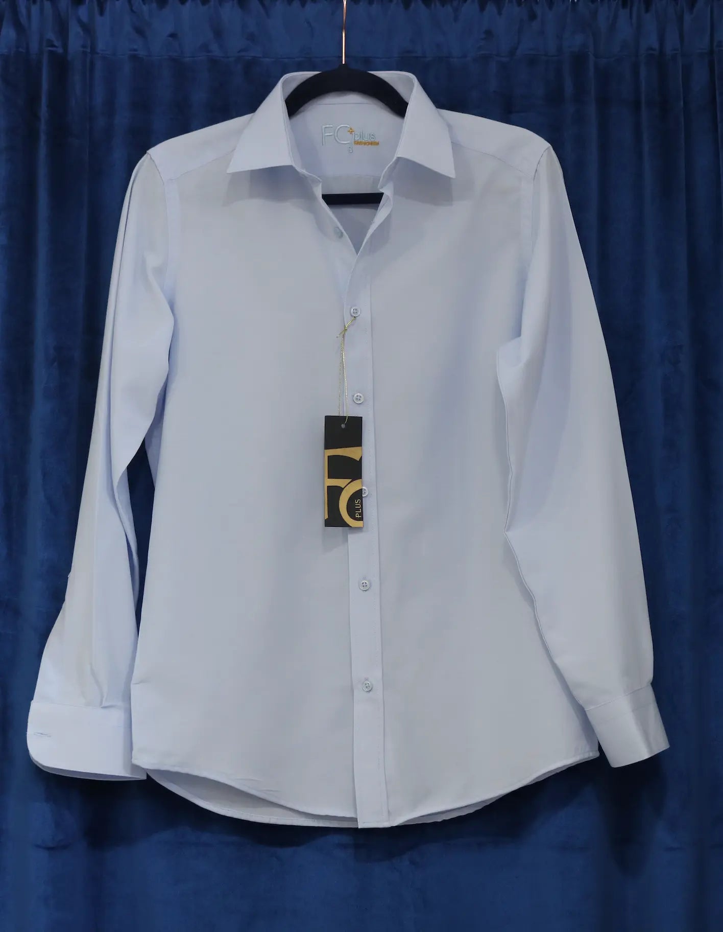 FC Plus Men's Classic Long Sleeve Dress Shirt FCplus-Men's Fashion