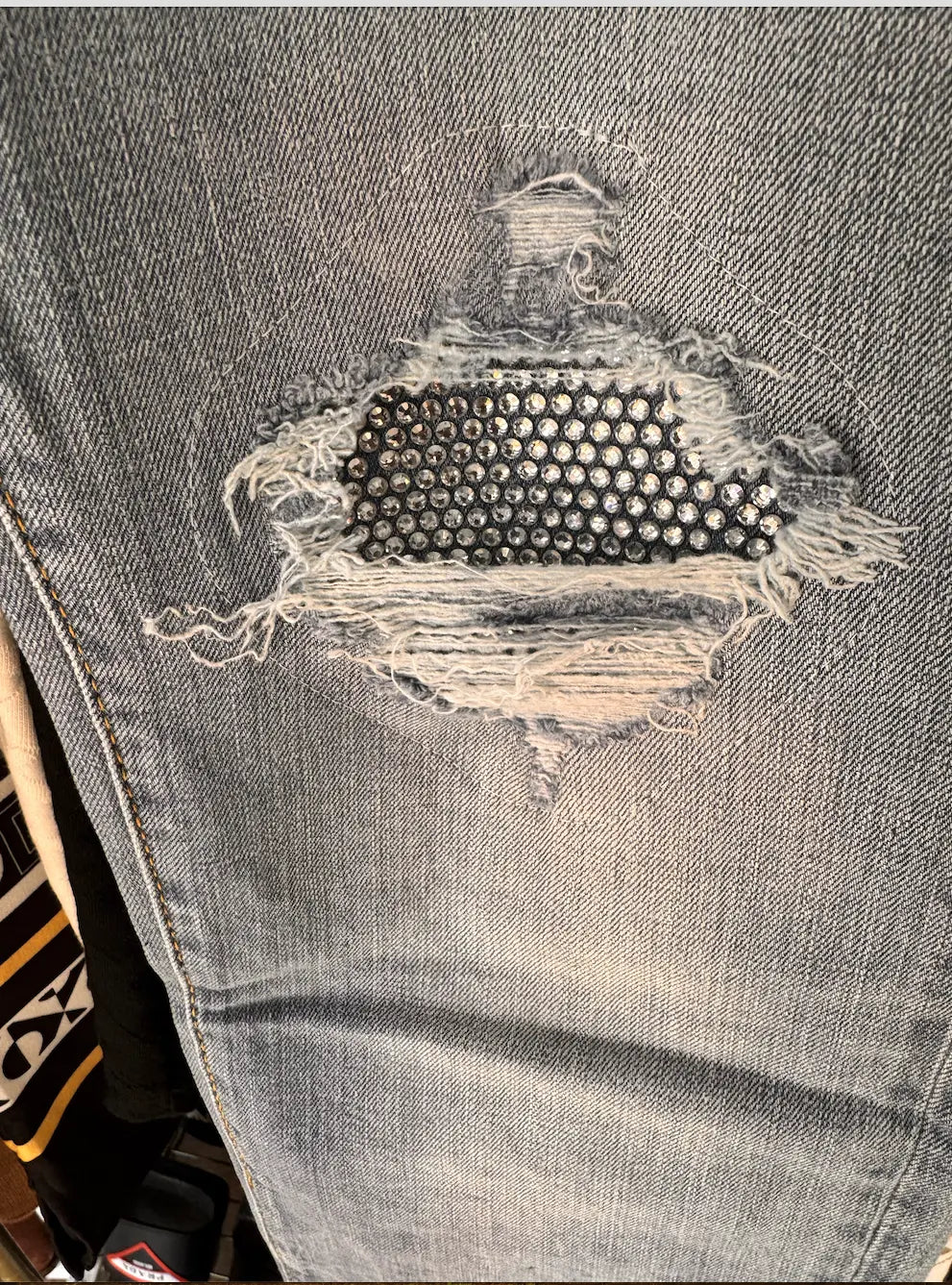 Farfetch Unisex Embellished Jeans 3843 Farfetch