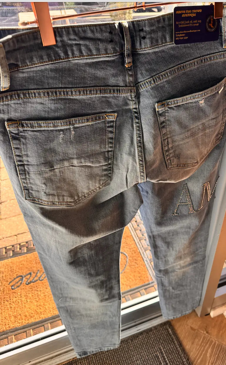 Farfetch Unisex Embellished Jeans 3843 Farfetch