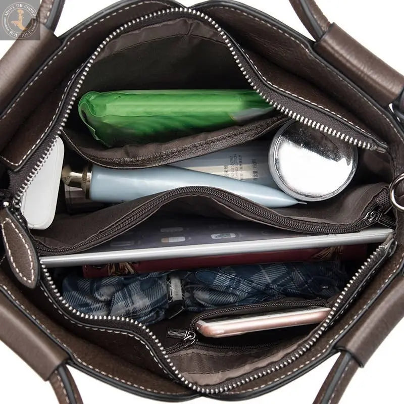 Floral Embossed Leather Handbag – Pink Tones Zerimar 1942