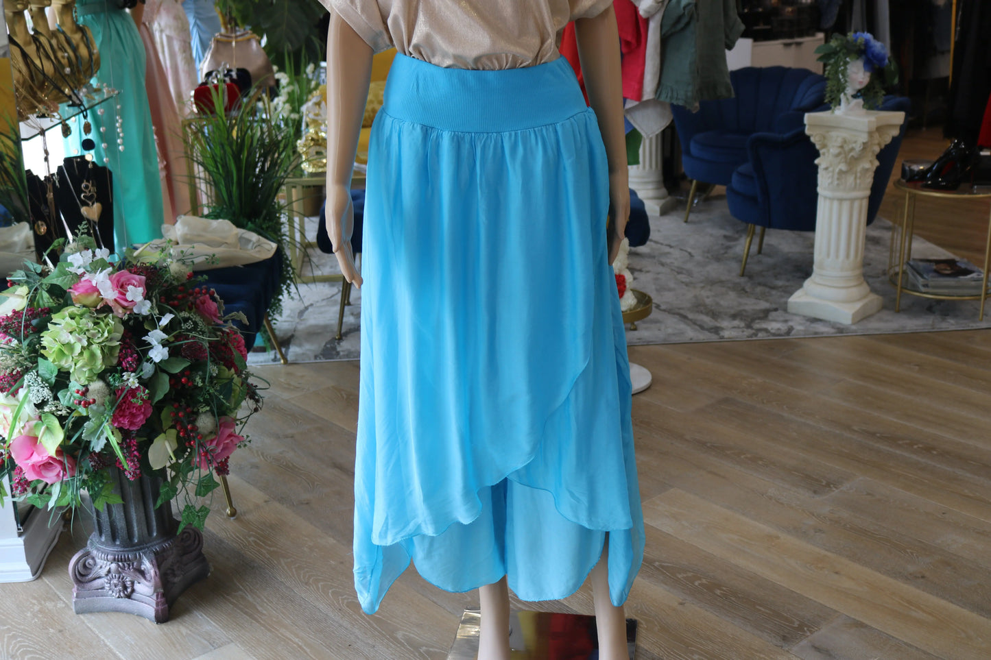 Flowing Asymmetrical Pants - Unique European Style Karma