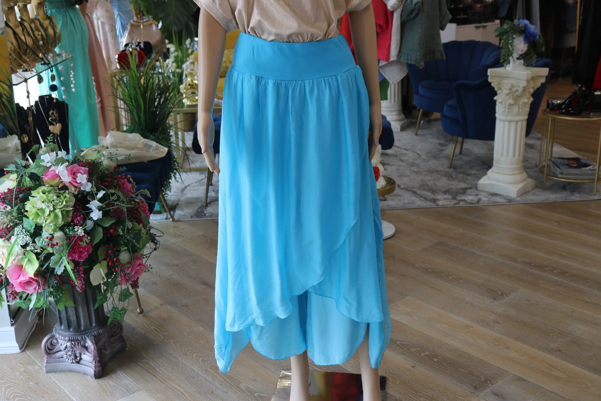 Flowing Asymmetrical Pants - Unique European Style Karma