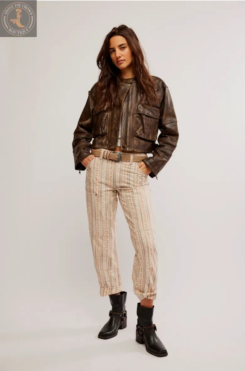 Free People ADRIENNE LEATHER JACKET OB1924362 Free People