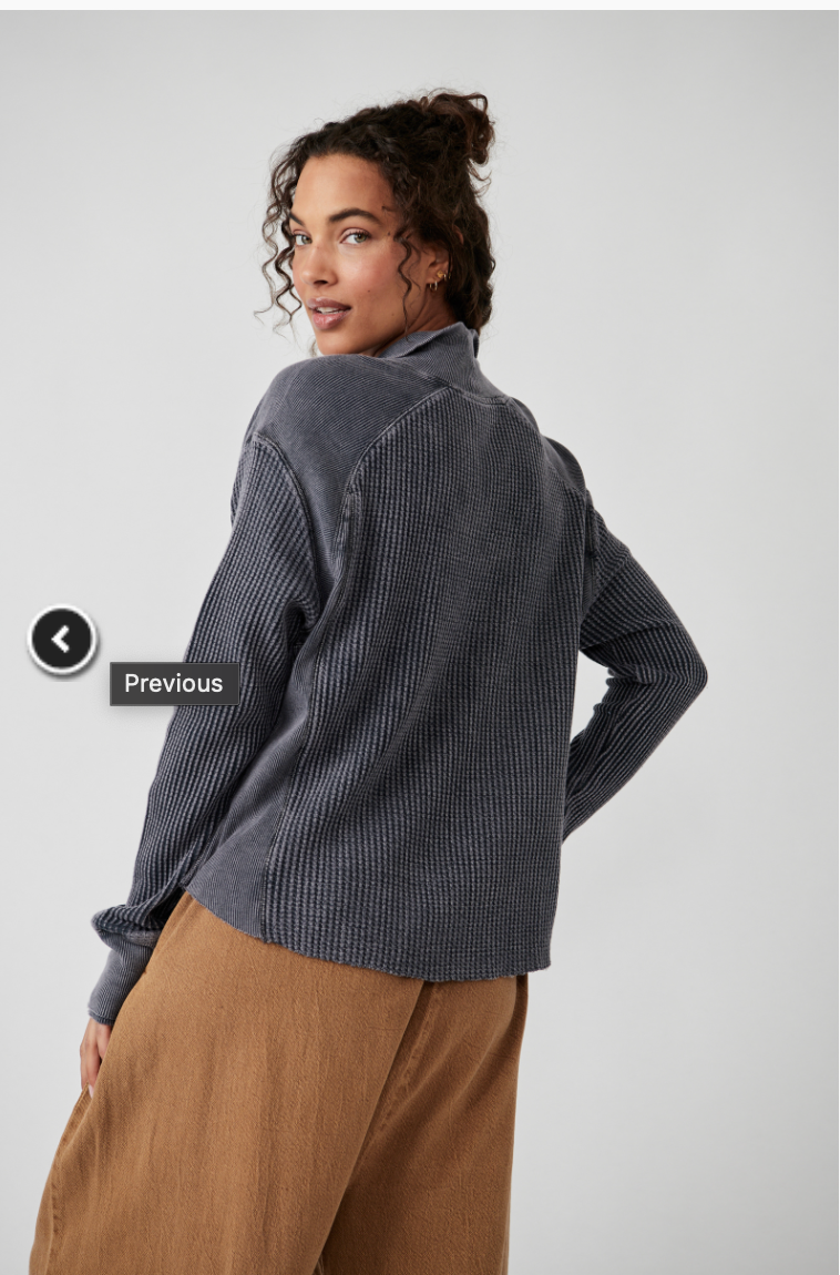 Free People Ashton Zip Thermal Sweater F23T02006 Free People