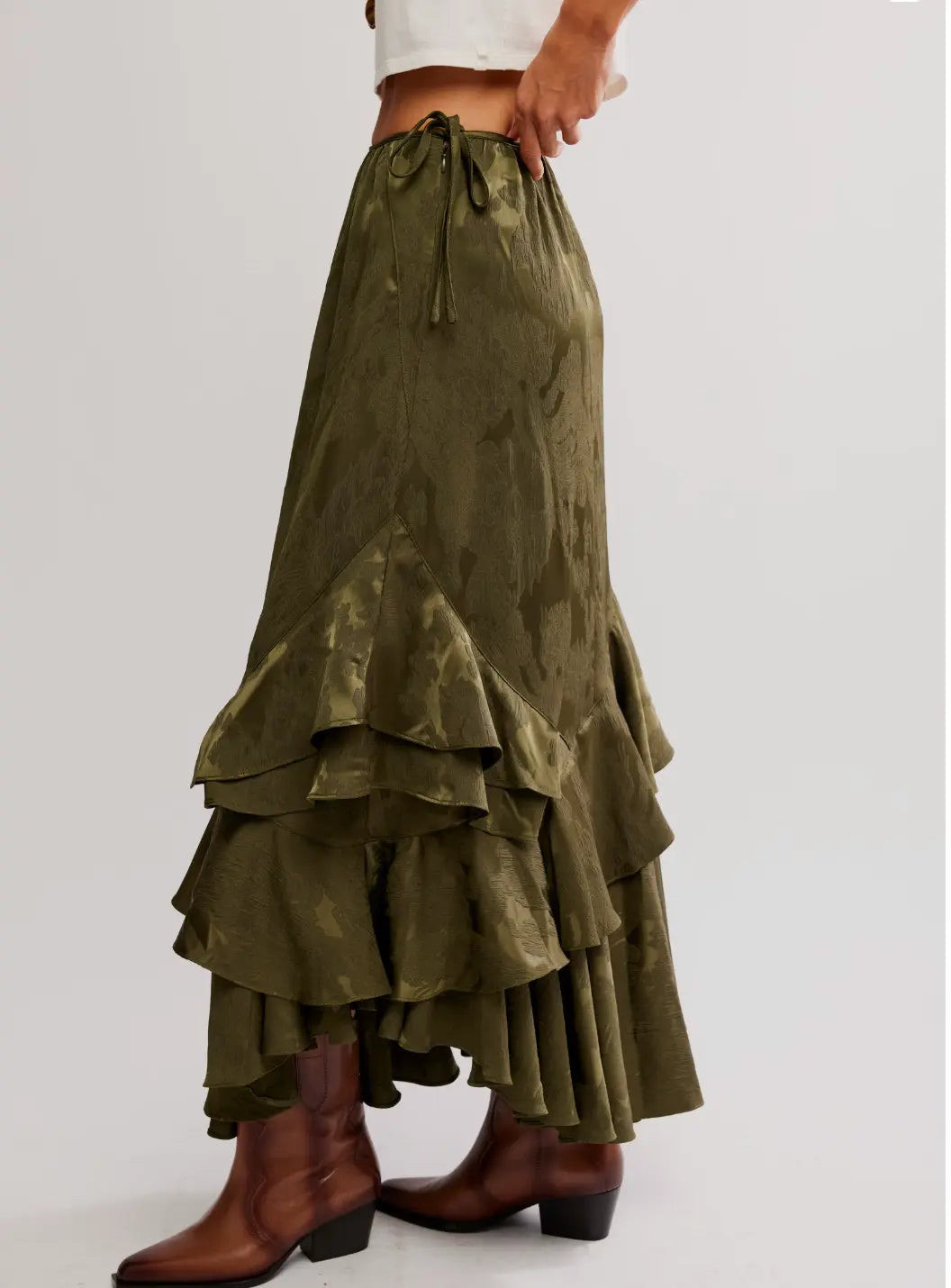 Free People Autumn Promenade Layered Ruffle Maxi Skirt – Define Your Unique Bohemian Chic Style Free People