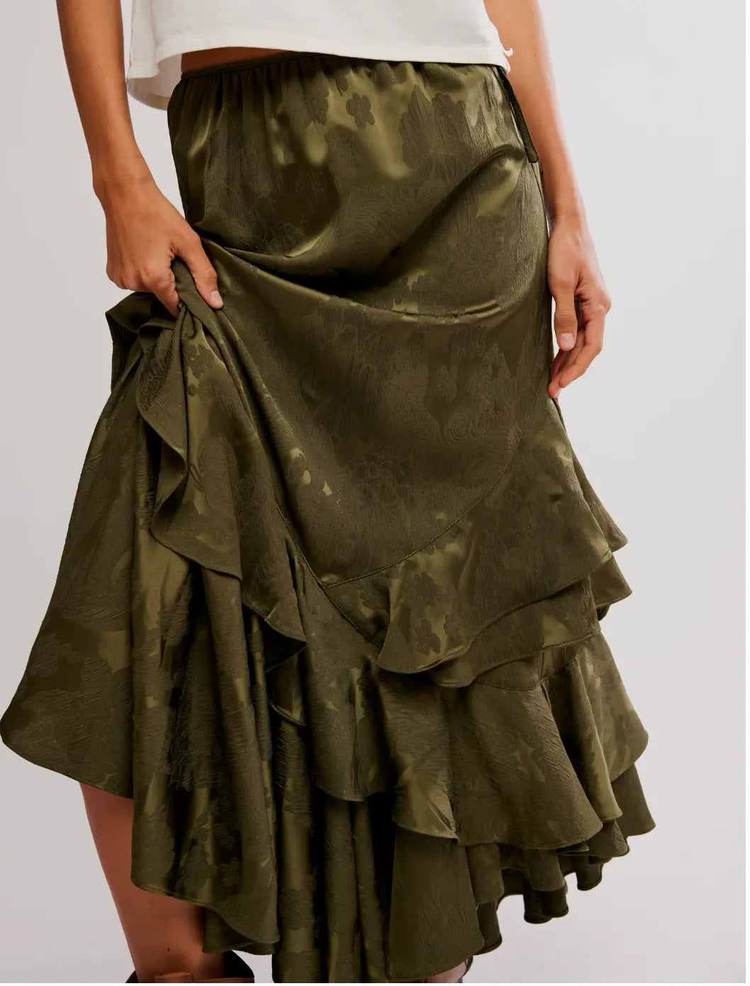 Free People Autumn Promenade Layered Ruffle Maxi Skirt – Define Your Unique Bohemian Chic Style Free People