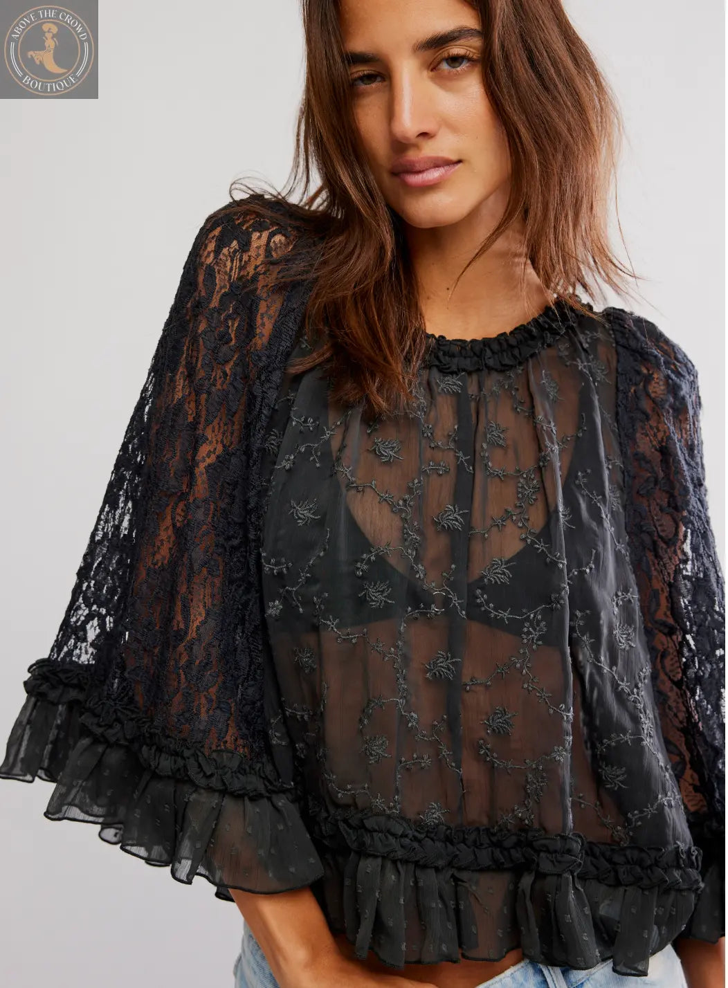 Free People CARLY CAPE TOP – Unique, Breathable, Flattering Fit Free People